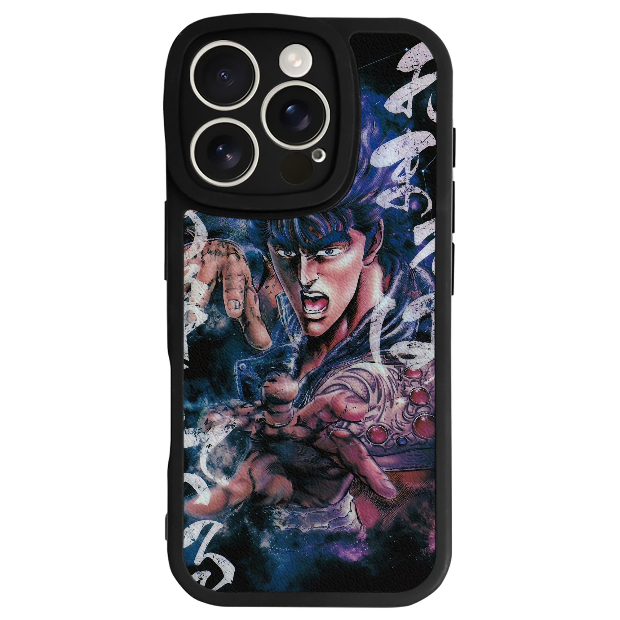 （画像用） 北斗の拳 Fist of the North Star 【iPhone 16シリーズ対応】シリコンスマホケース（レザー調） 材質：シリコン